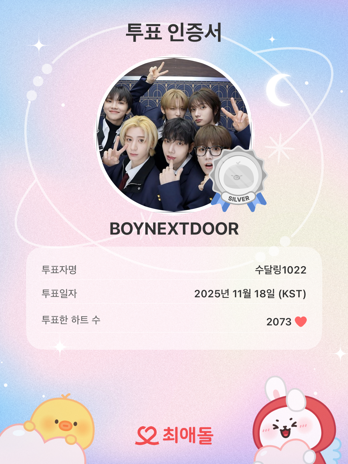 Recent activity shot of BOYNEXTDOOR