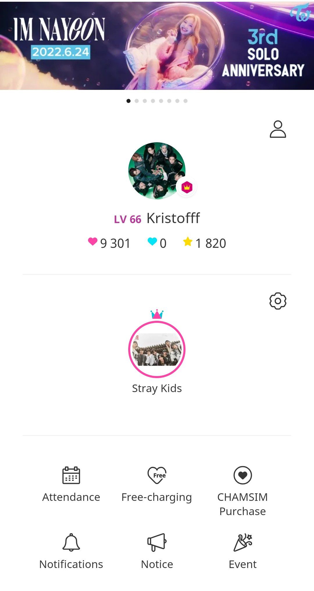 A moment captured by Stray Kids's fan
