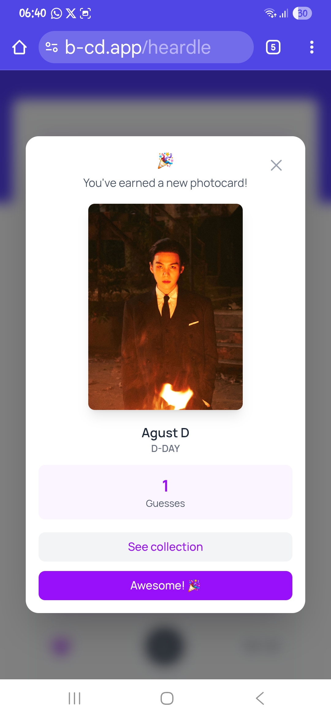 A heartfelt wallpaper shared by SUGA (BTS)'s fans