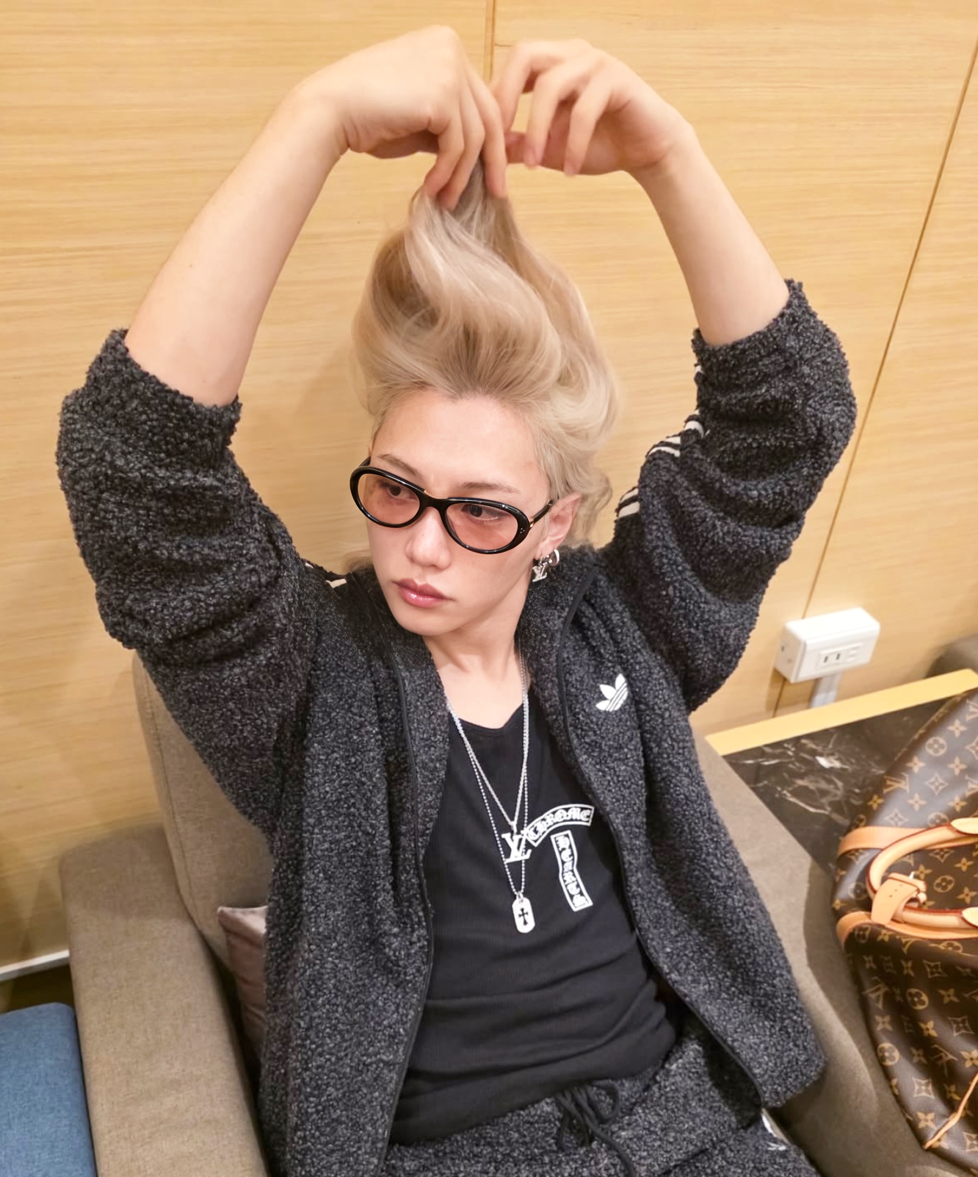 A moment captured by Felix (Stray Kids)'s fan