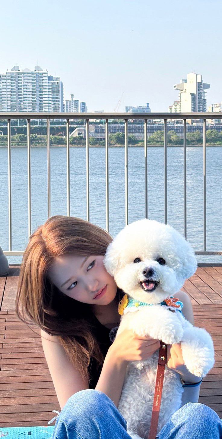 A heartfelt wallpaper shared by An Yujin (IVE)'s fans