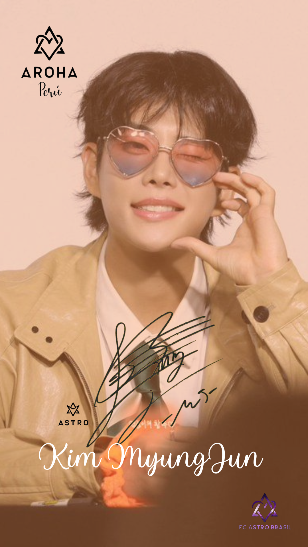 A heartfelt wallpaper shared by MJ (ASTRO)'s fans
