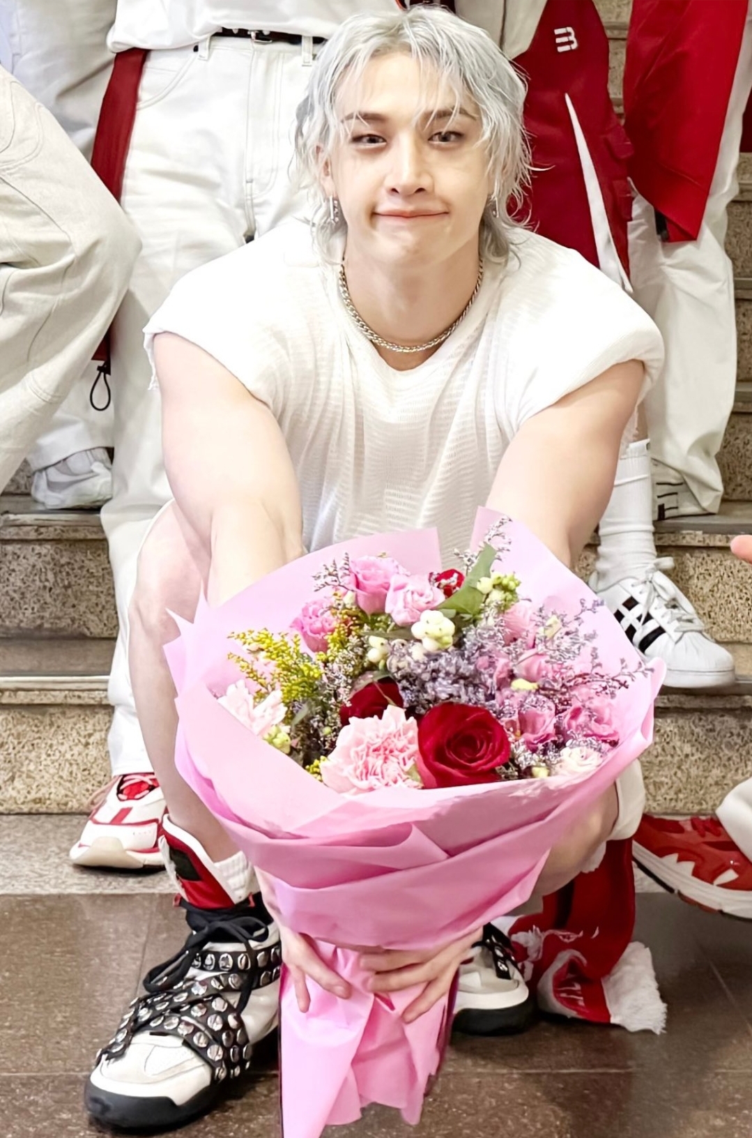 Recent activity shot of Bang Chan (Stray Kids)