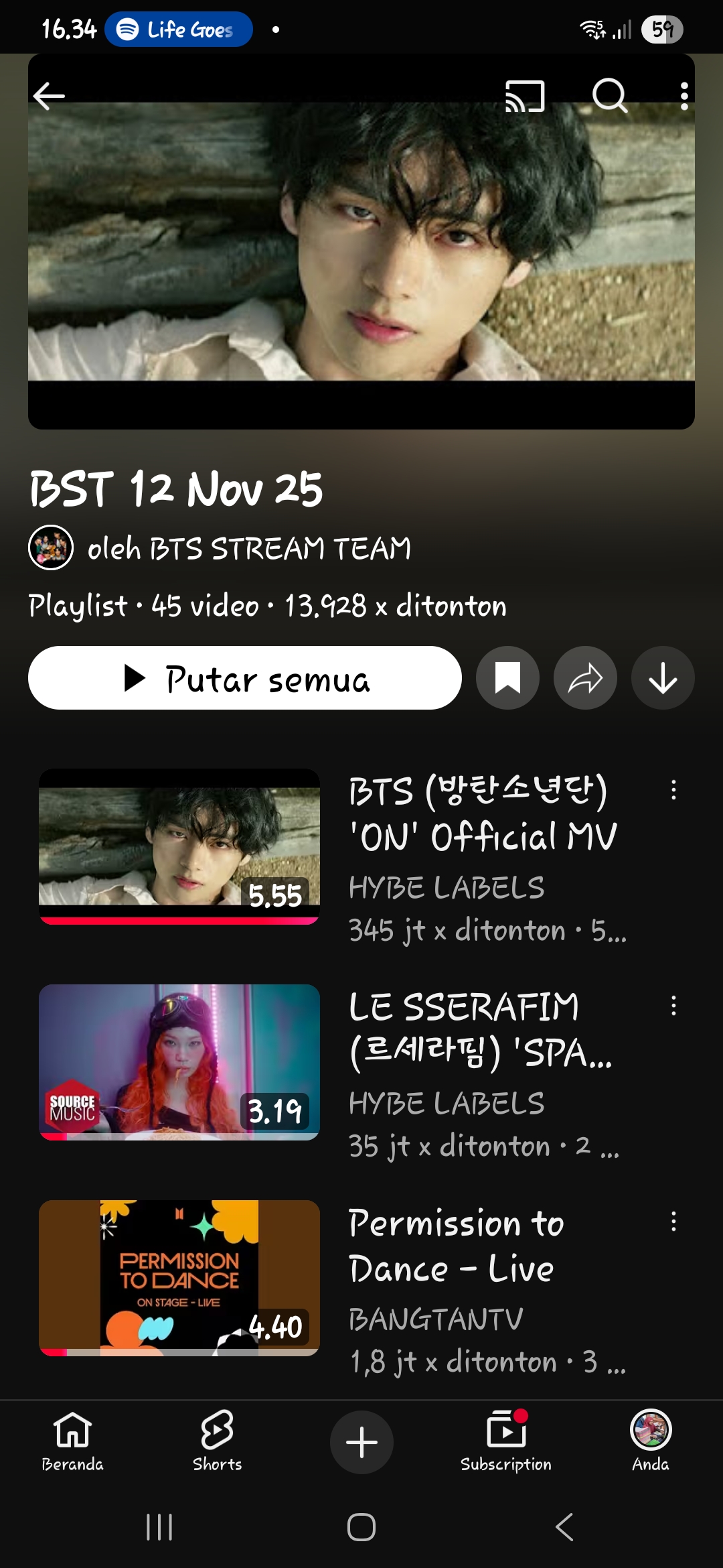 A heartfelt wallpaper shared by BTS's fans