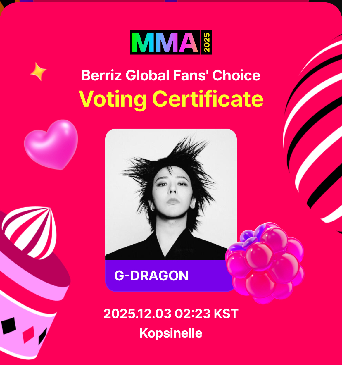 Latest photo of G-DRAGON (BIGBANG)