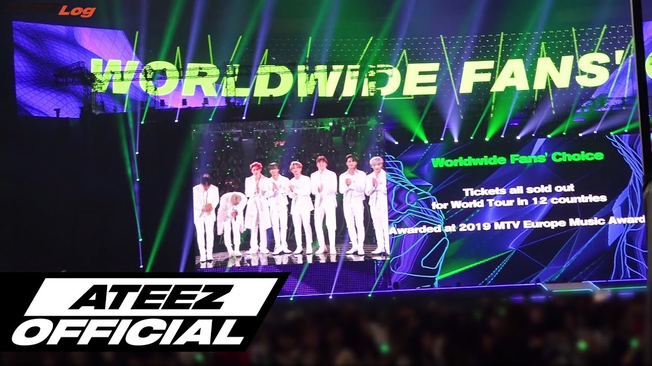 Recent activity shot of ATEEZ