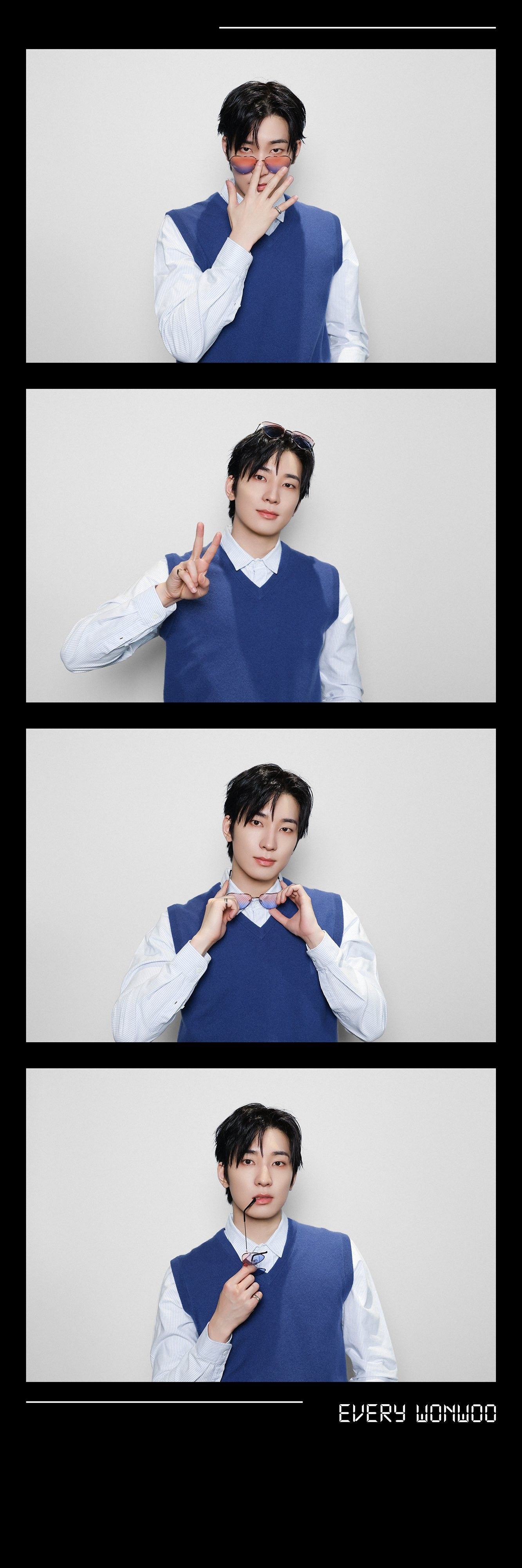 A moment captured by Wonwoo (SEVENTEEN)'s fan