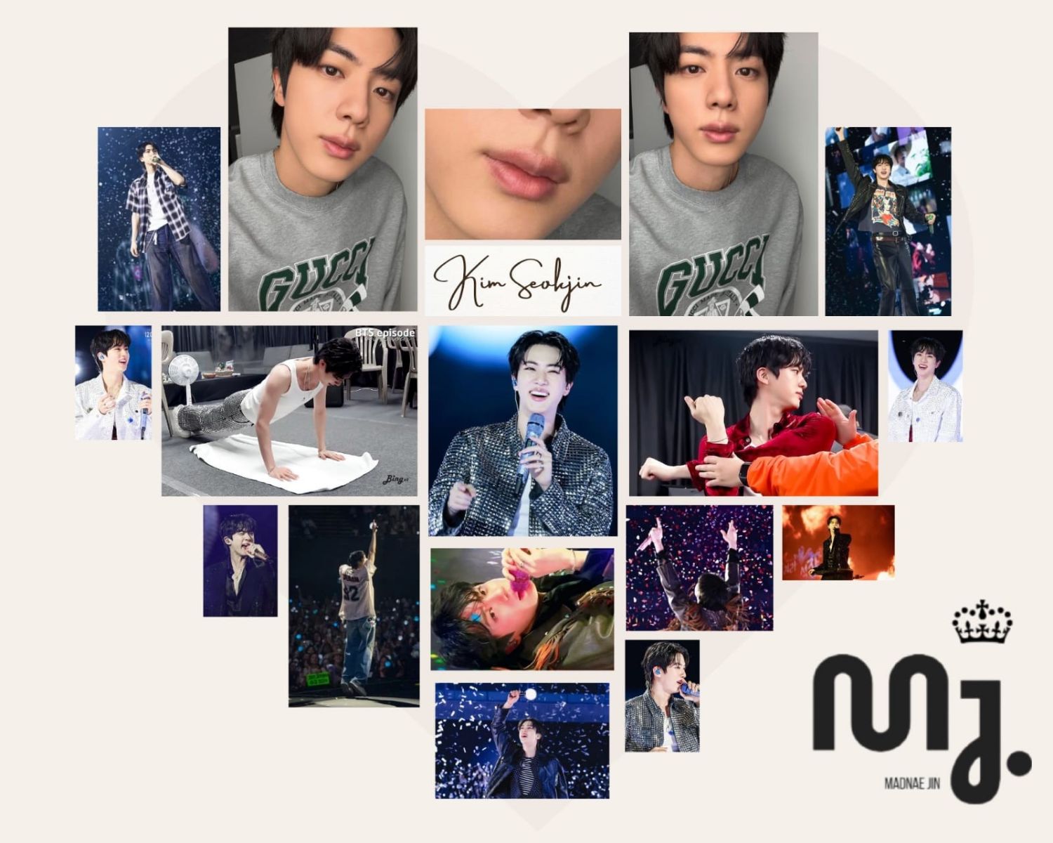 Foto aktivitas terbaru Jin (BTS)