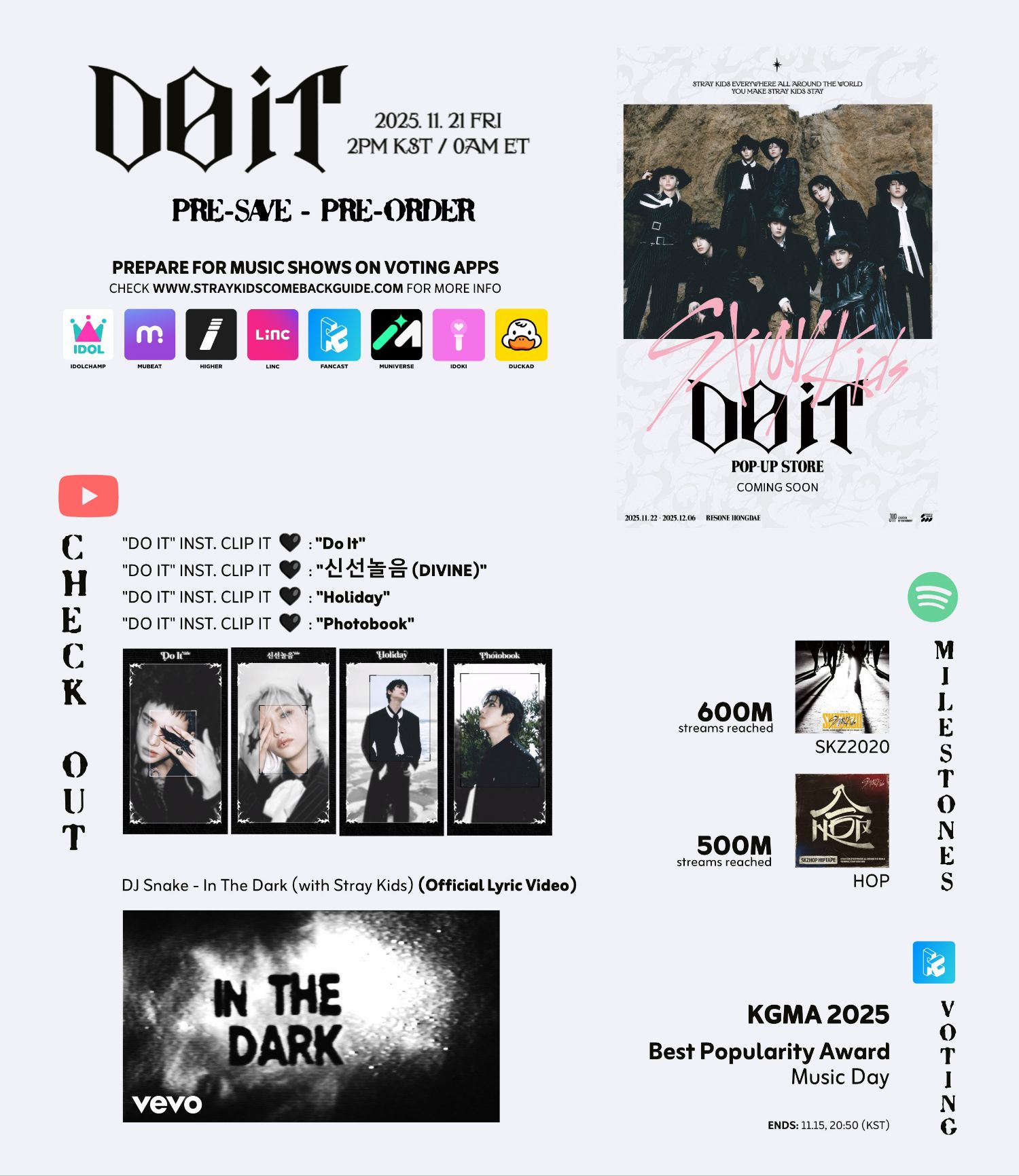 A moment captured by Stray Kids's fan