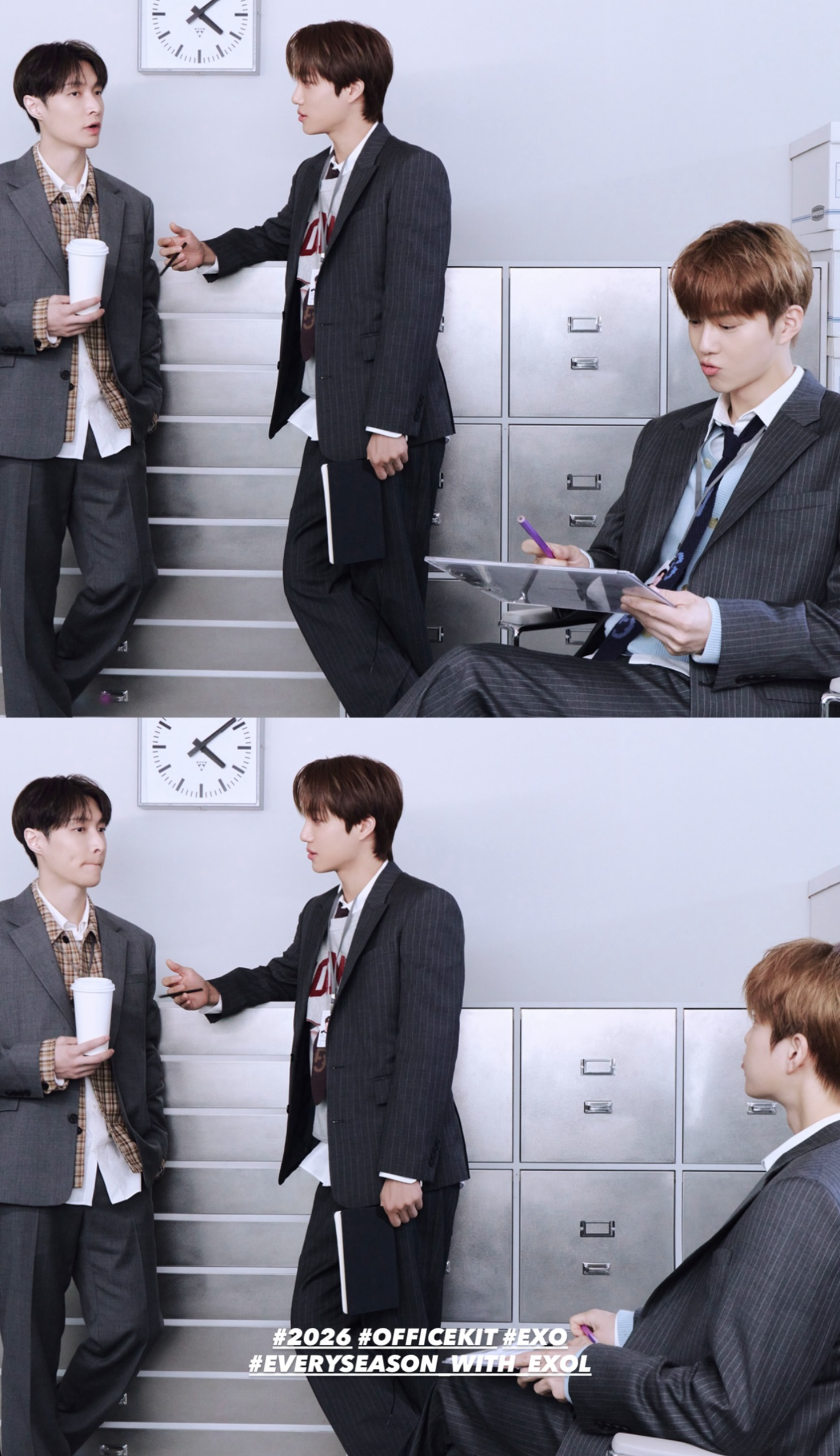 A heartfelt wallpaper shared by EXO's fans