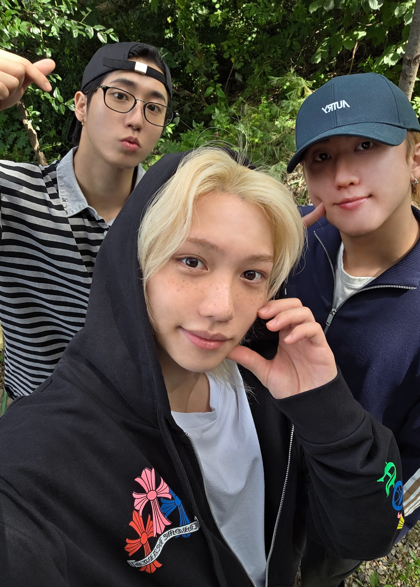 A moment captured by Changbin (Stray Kids)'s fan