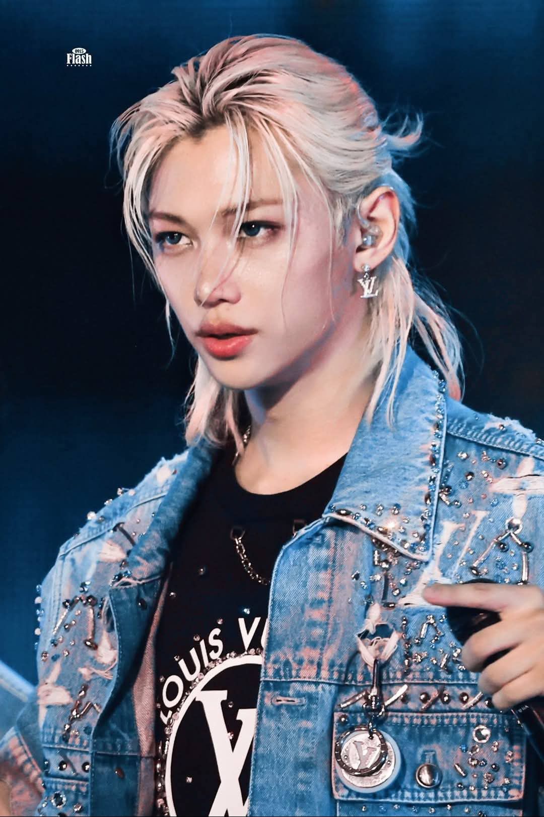 A moment captured by Stray Kids's fan