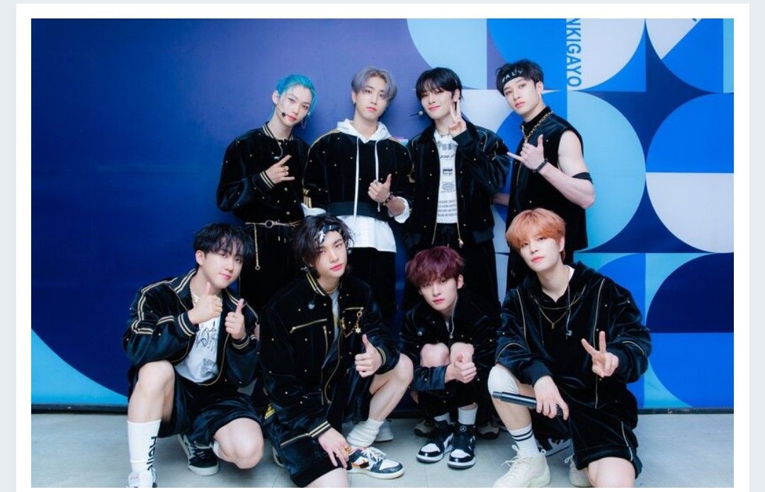 A moment captured by Stray Kids's fan
