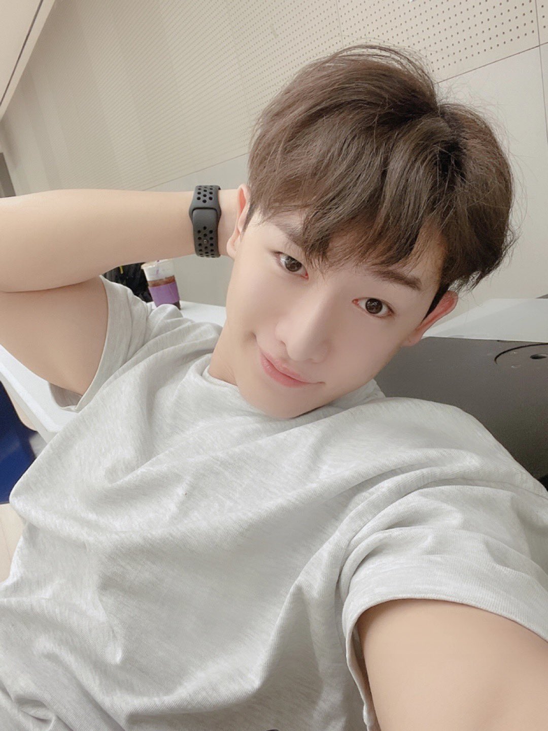 Momen yang diabadikan oleh penggemar Wonho