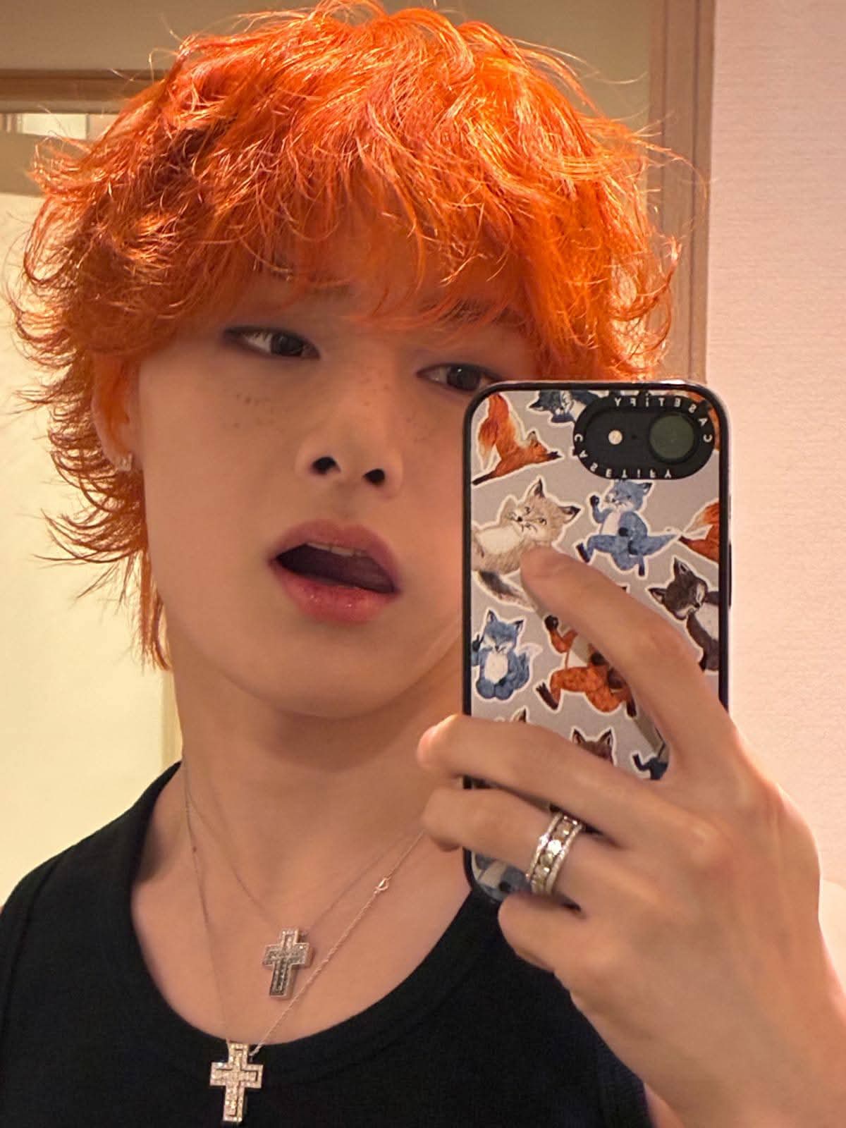 A moment captured by I.N (Stray Kids)'s fan