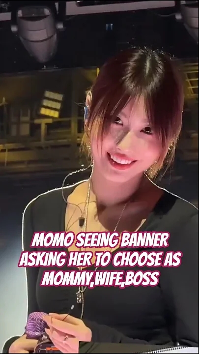 Recent activity shot of Momo (TWICE)