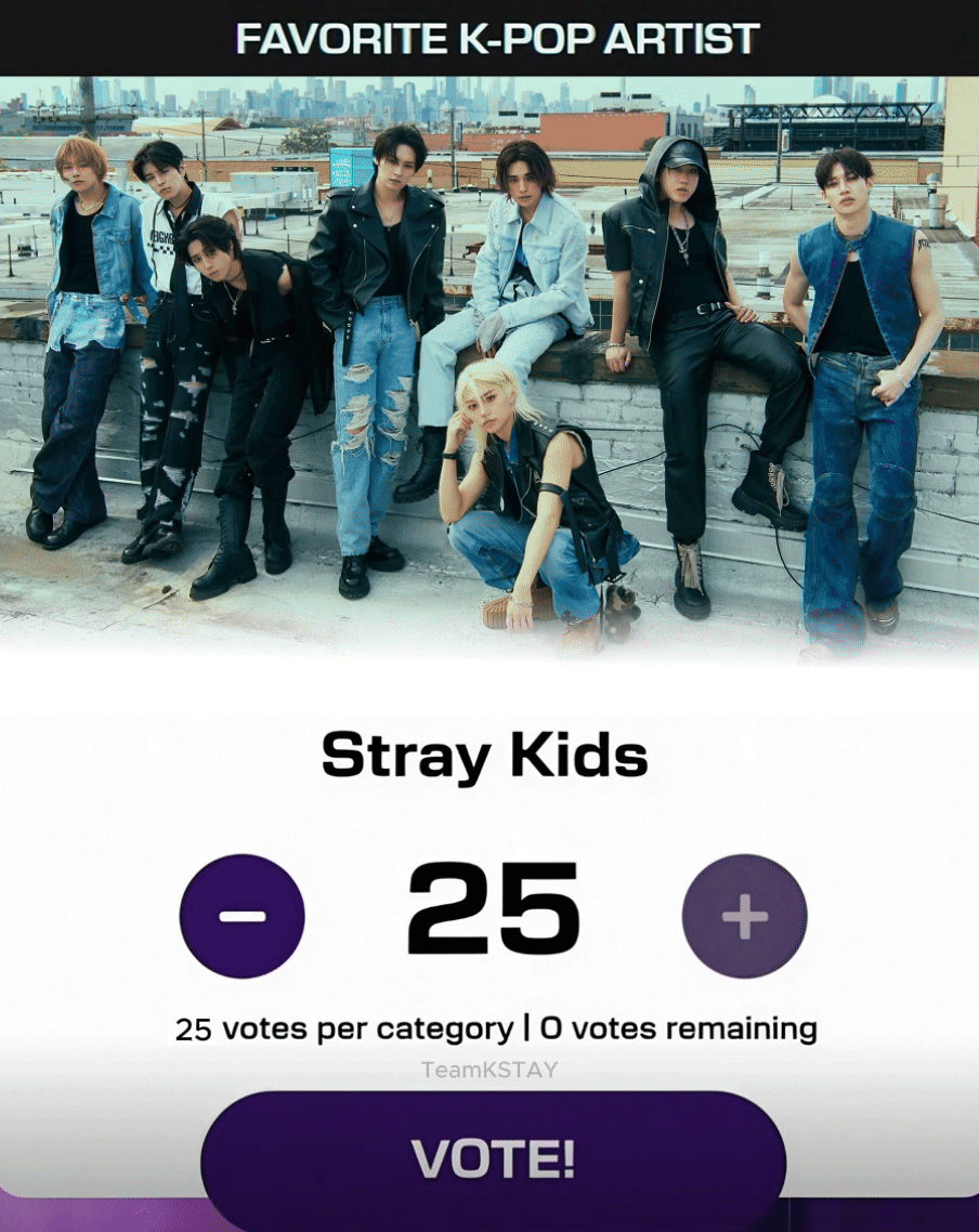 A moment captured by Stray Kids's fan