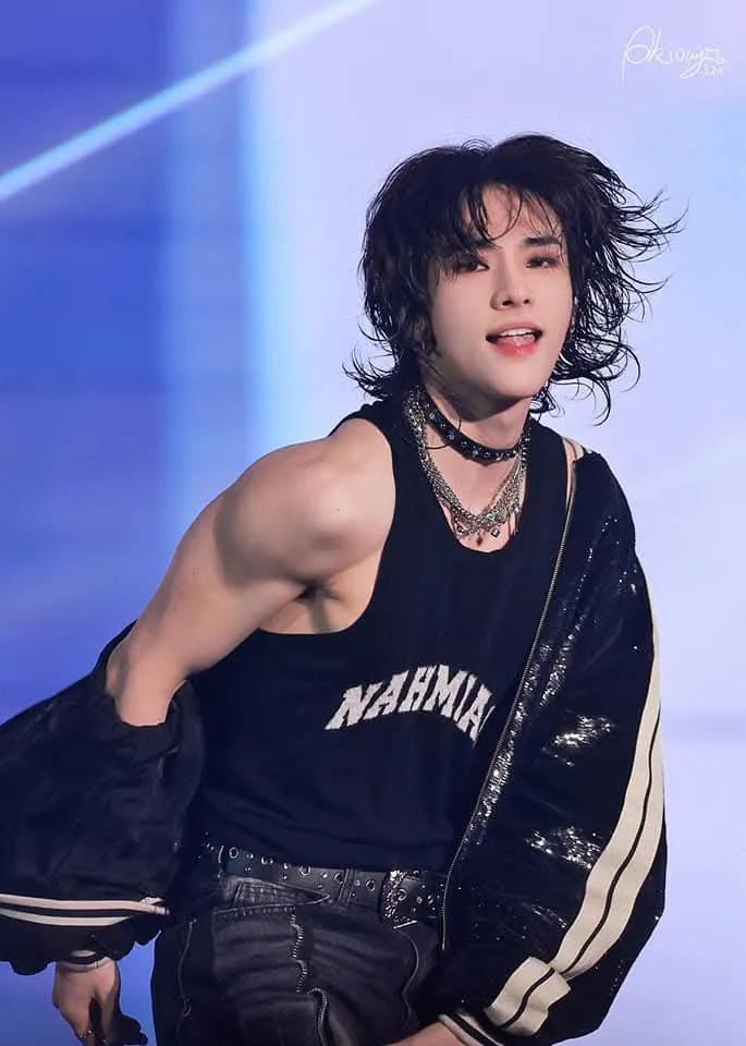 A moment captured by Hyunjin (Stray Kids)'s fan
