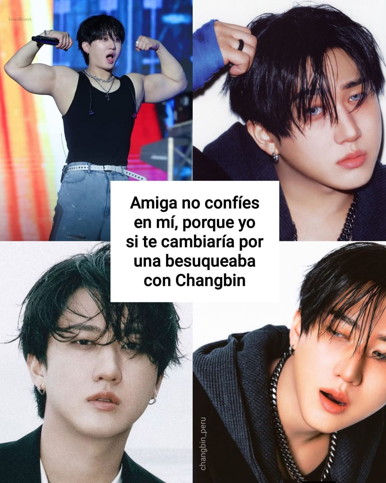 A moment captured by Changbin (Stray Kids)'s fan