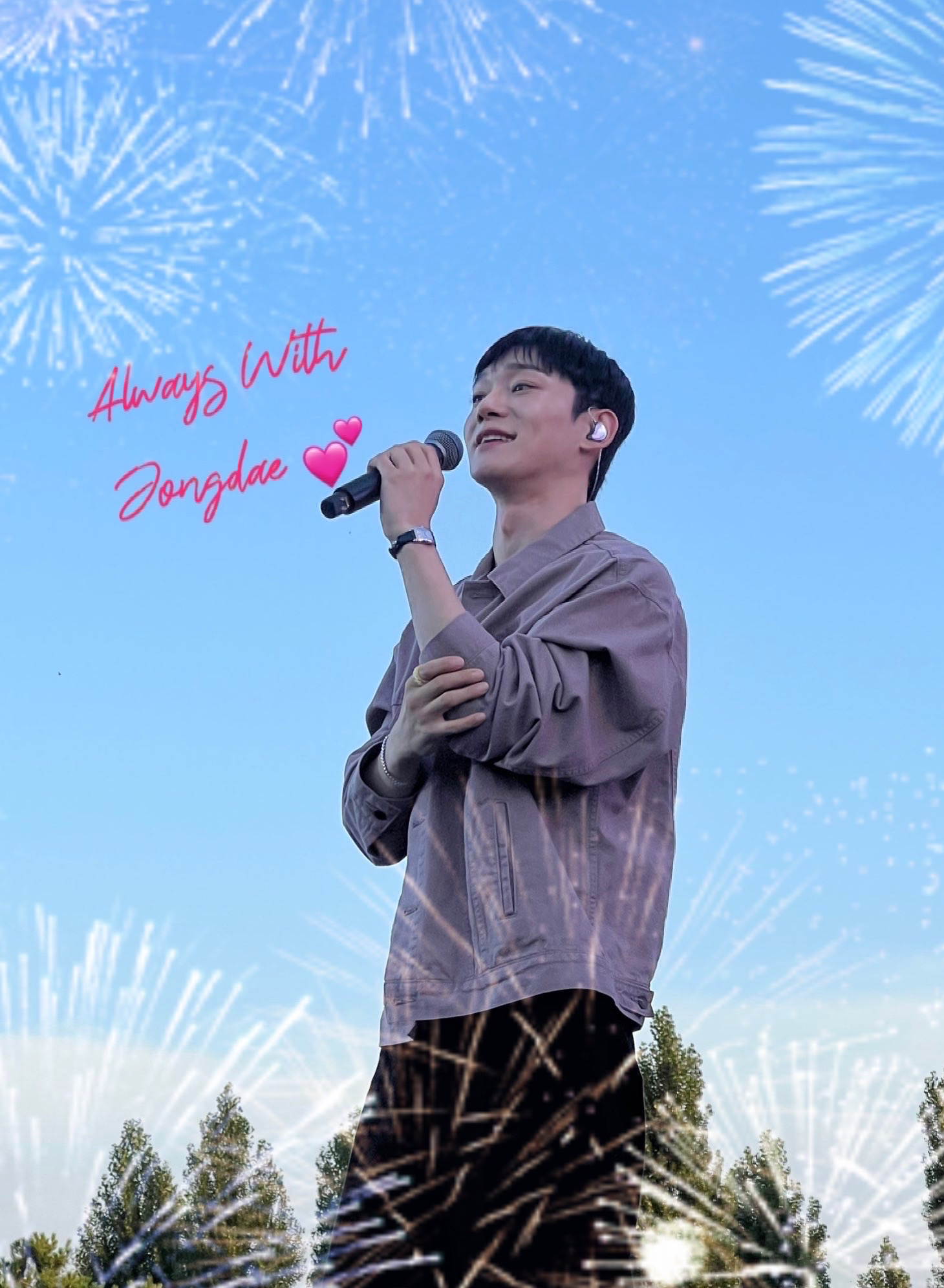 Recent activity shot of Chen (EXO)