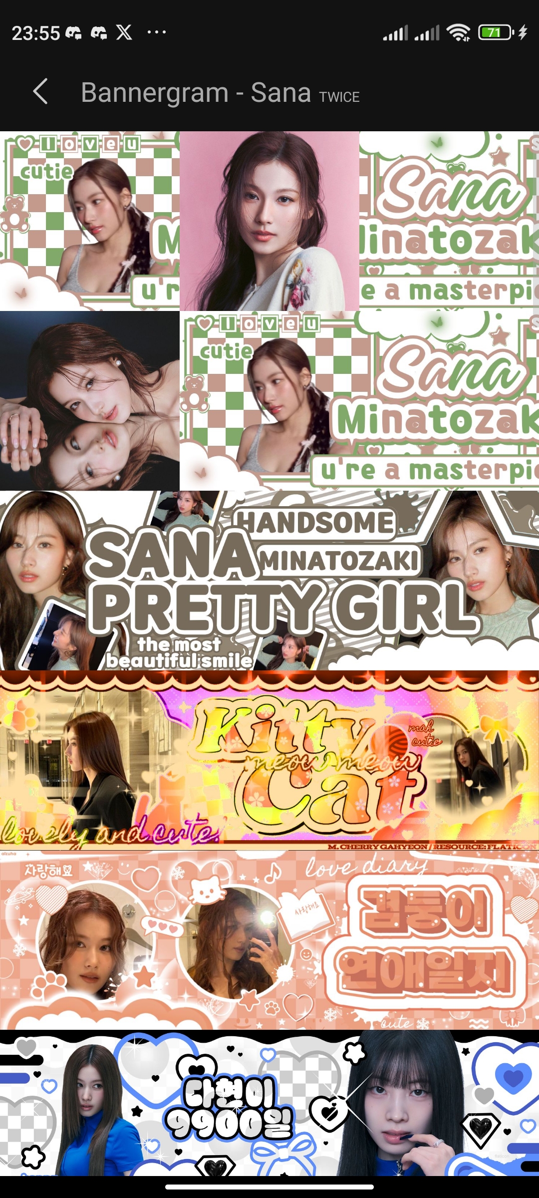A moment captured by Sana (TWICE)'s fan