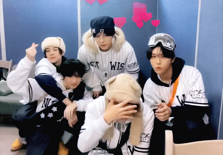 Recent activity shot of NCT WISH