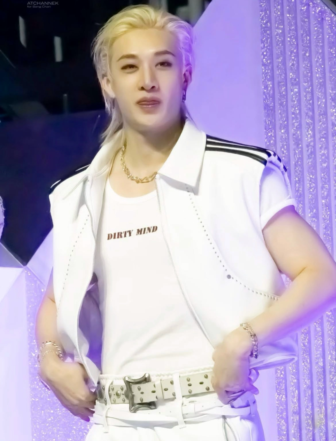 Recent activity shot of Bang Chan (Stray Kids)