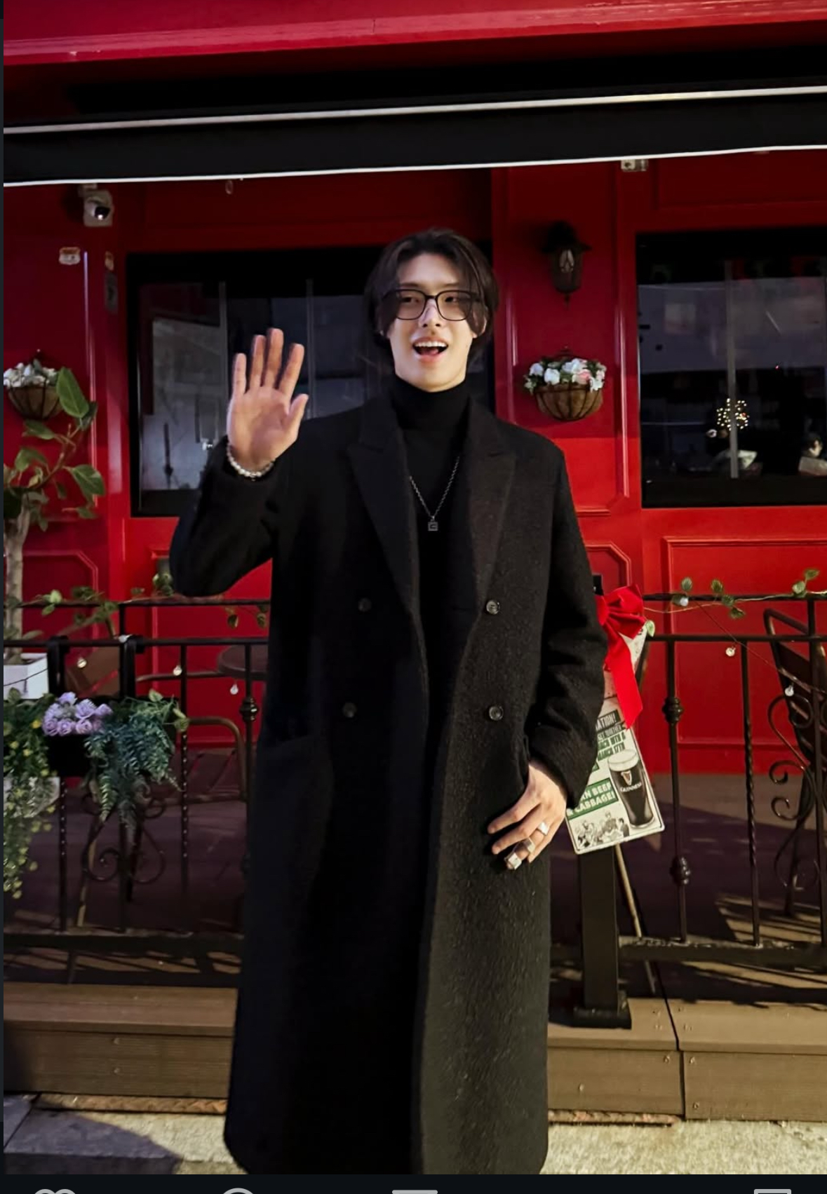 Recent activity shot of Mingi (ATEEZ)