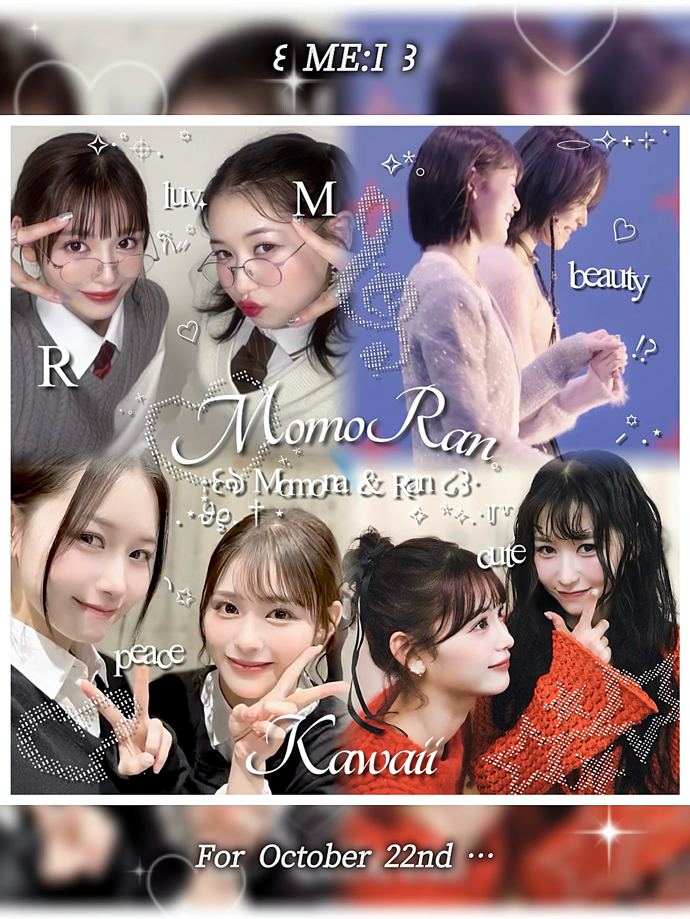 Behind-the-scenes cut of Kasahara Momona (ME:I)