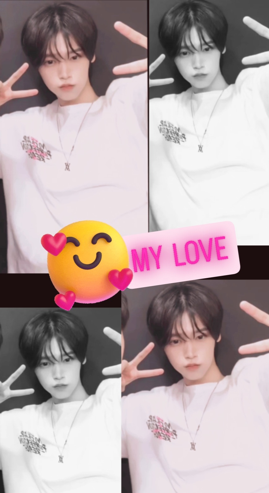A heartfelt wallpaper shared by Jang Haneum's fans
