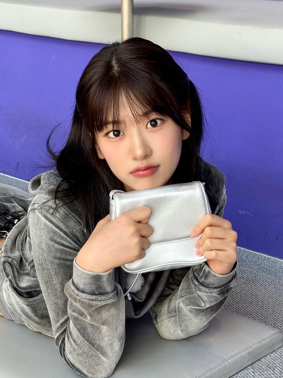 A moment captured by An Yujin (IVE)'s fan
