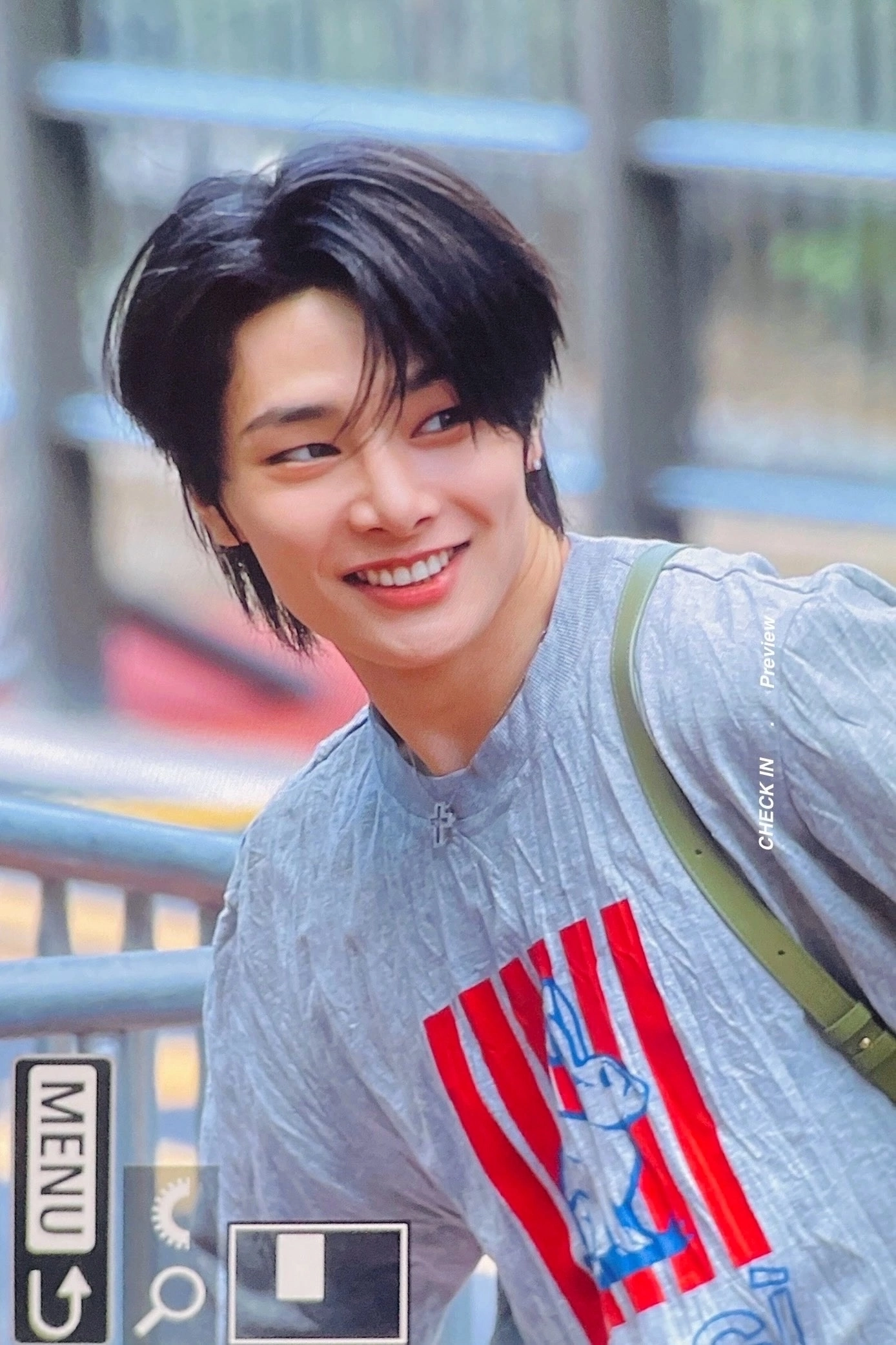 A moment captured by I.N (Stray Kids)'s fan