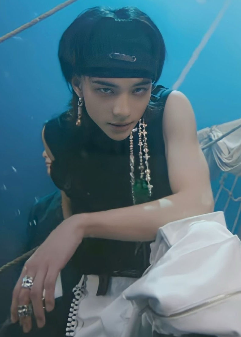 Recent activity shot of Hyunjin (Stray Kids)