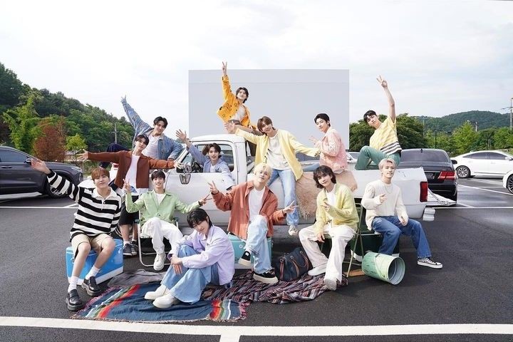Recent activity shot of SEVENTEEN