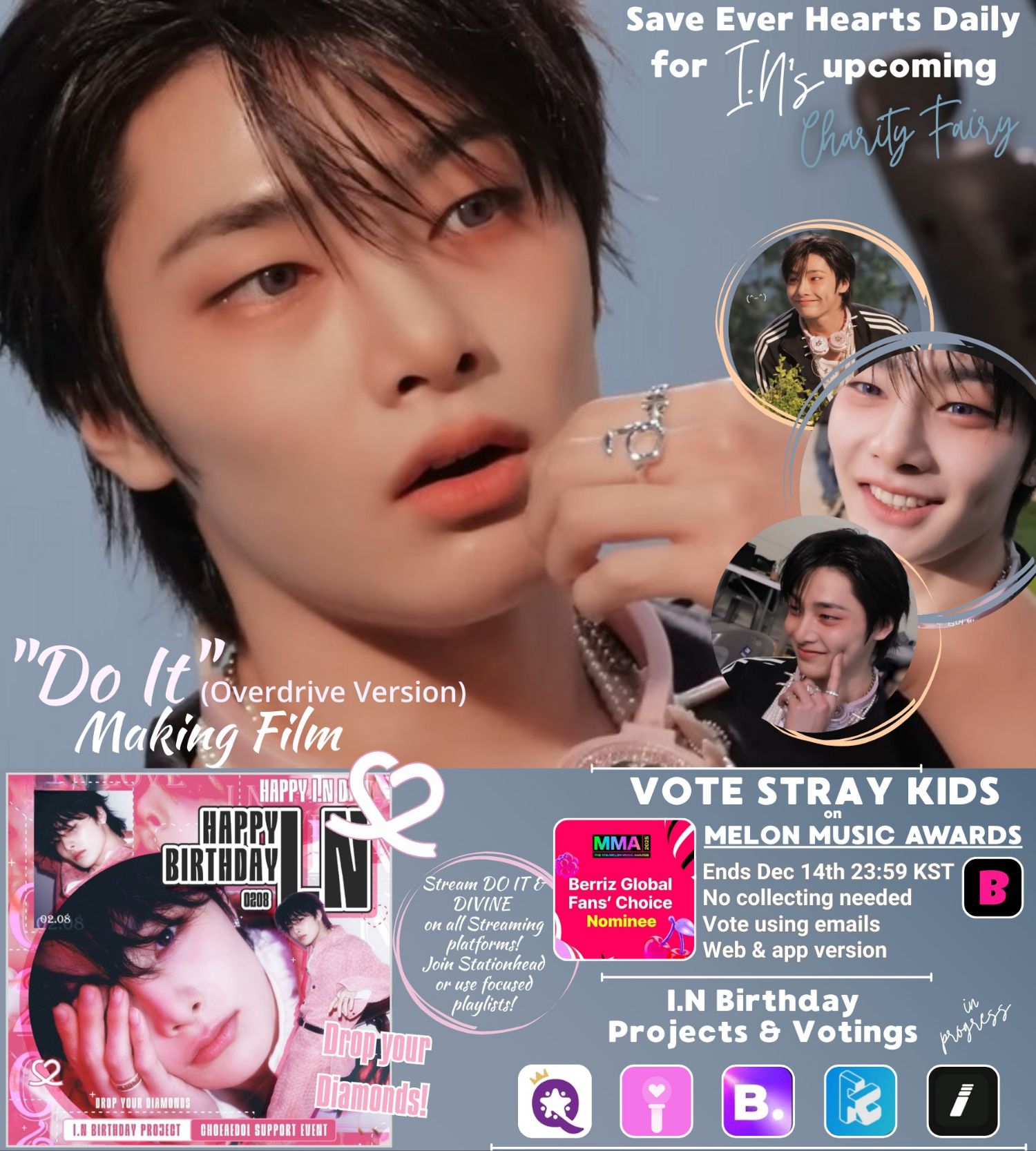 Recent activity shot of I.N (Stray Kids)