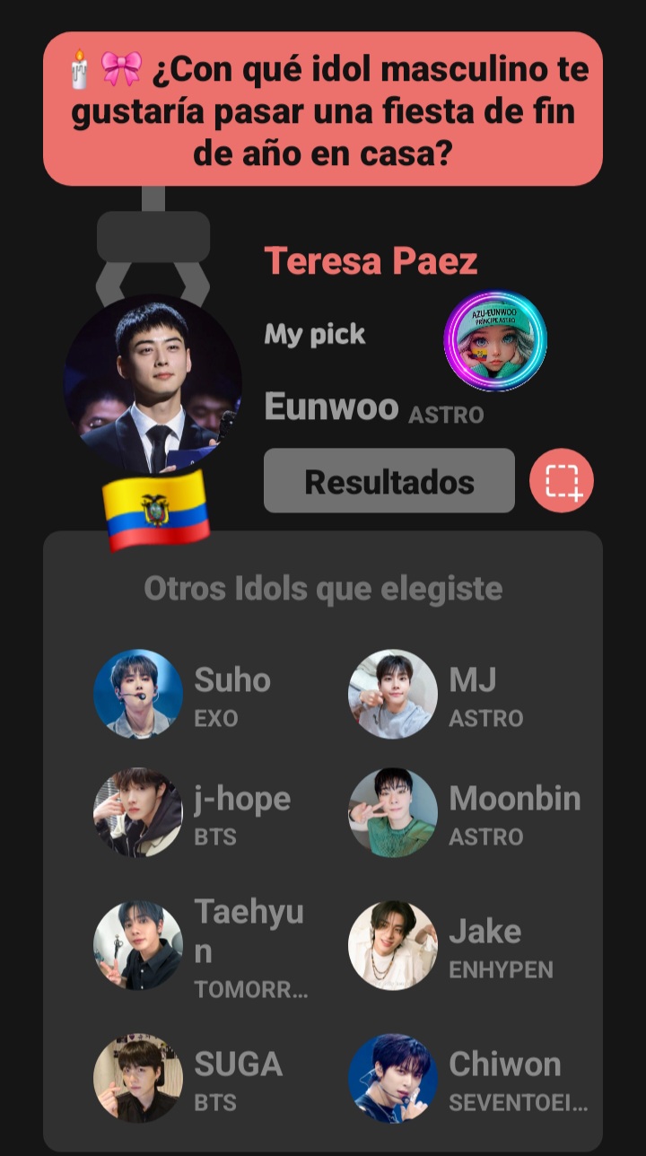 A moment captured by Eunwoo (ASTRO)'s fan