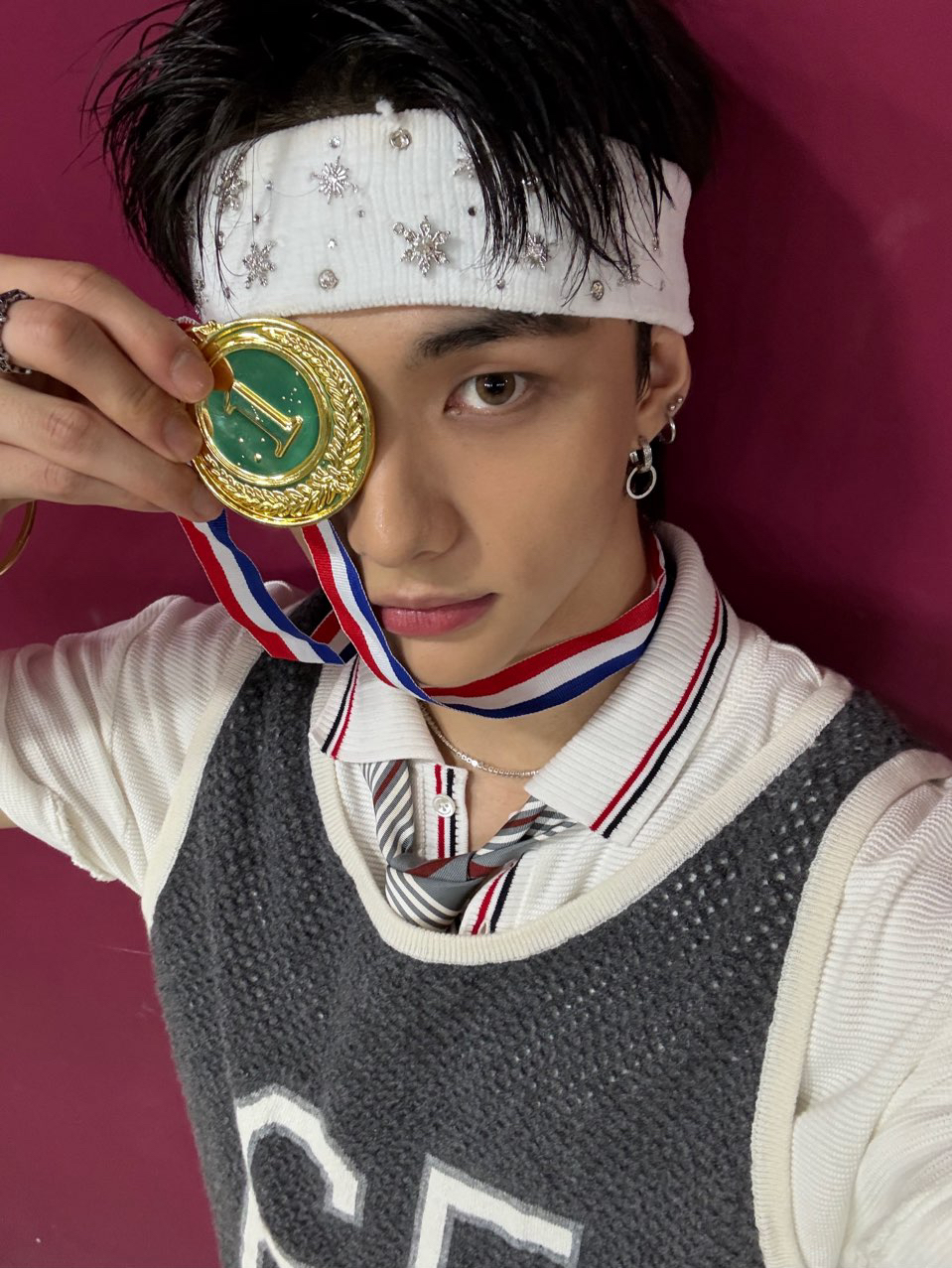 Behind-the-scenes cut of Hyunjin (Stray Kids)