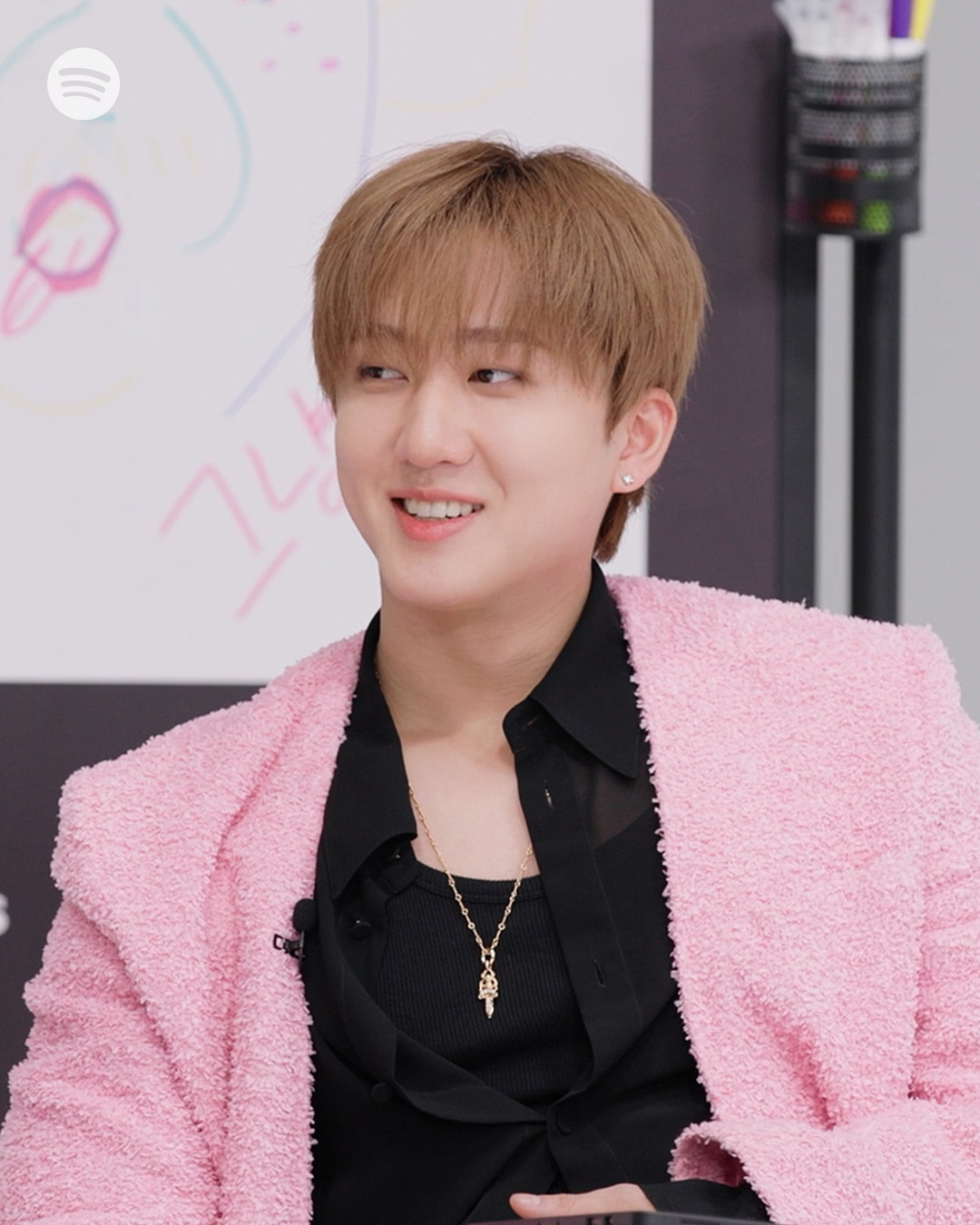 A moment captured by Changbin (Stray Kids)'s fan