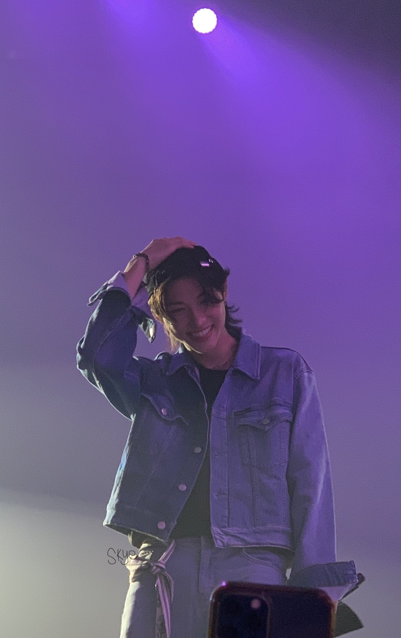 A moment captured by Felix (Stray Kids)'s fan