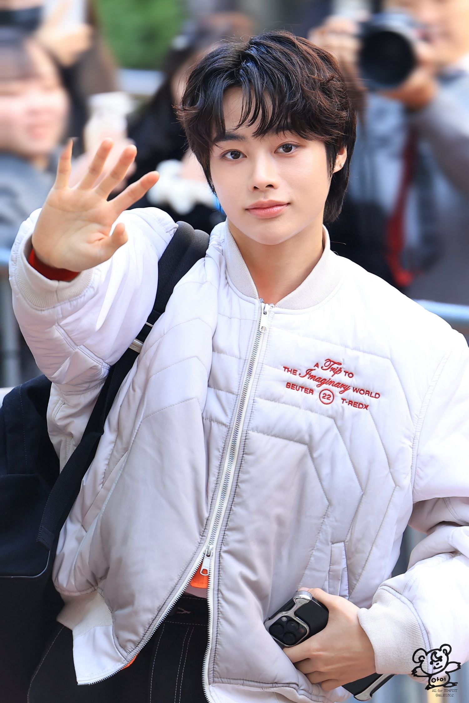 Momen yang diabadikan oleh penggemar Hanbin (TEMPEST)