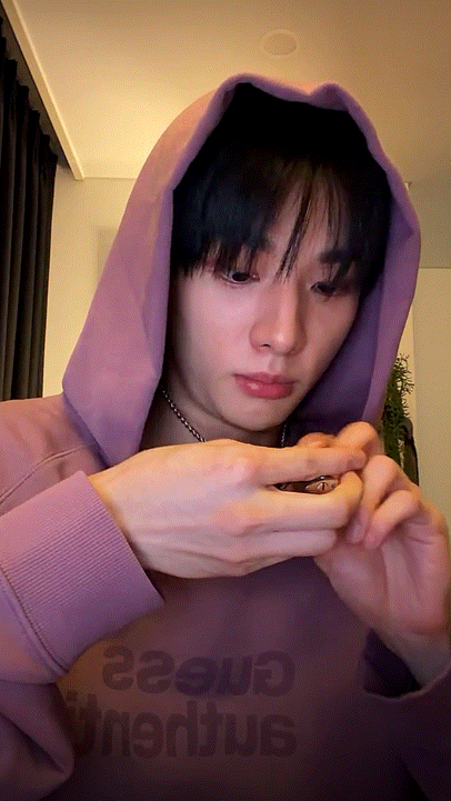 Recent activity shot of Hyunjin (Stray Kids)
