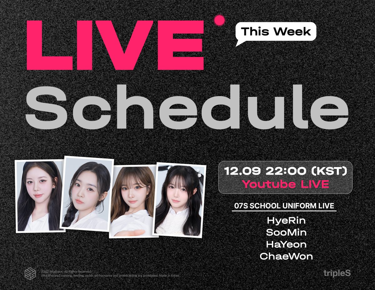 Behind-the-scenes cut of tripleS