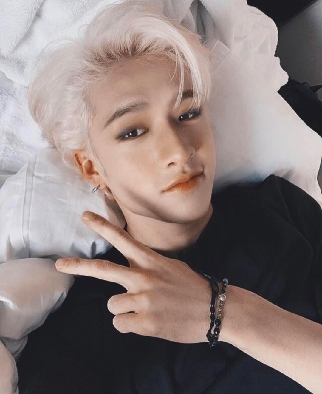 Recent activity shot of Bang Chan (Stray Kids)