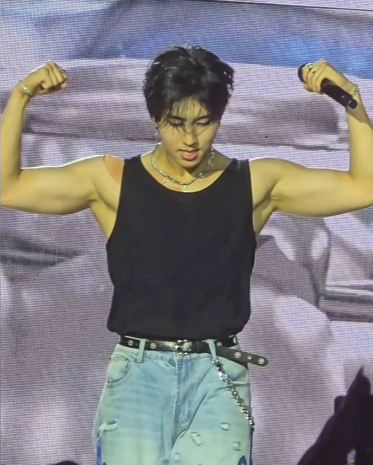 Recent activity shot of HAN (Stray Kids)