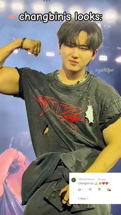 A moment captured by Changbin (Stray Kids)'s fan