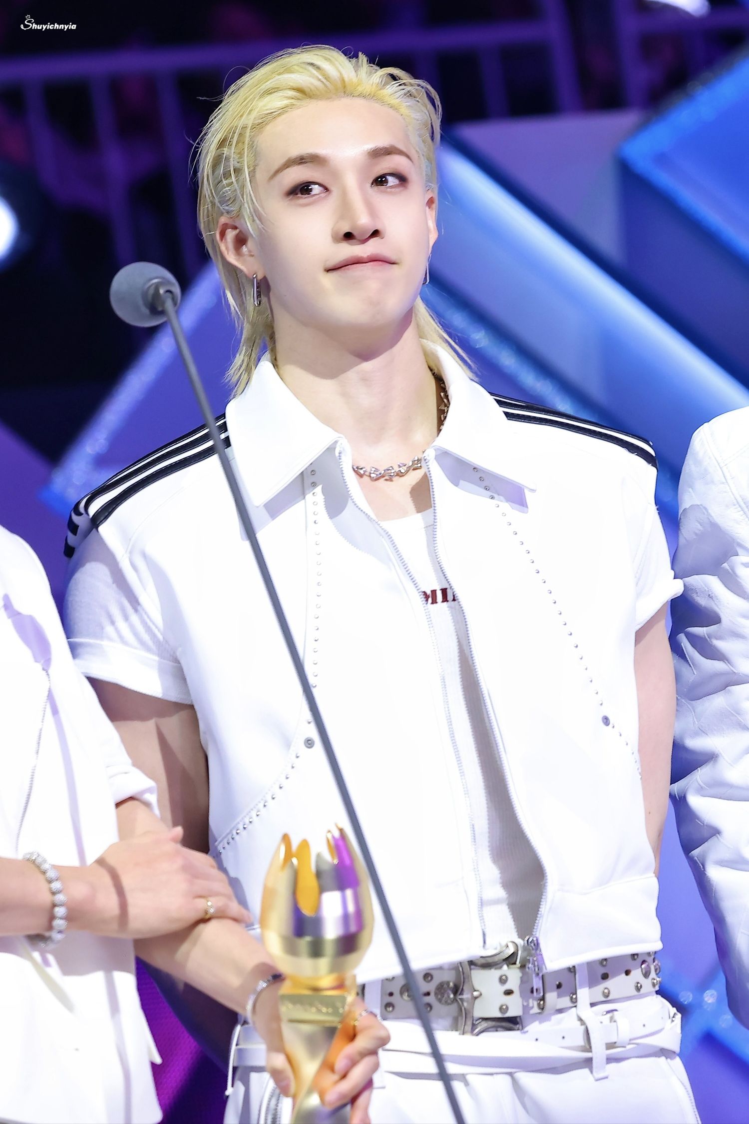 Recent activity shot of Bang Chan (Stray Kids)