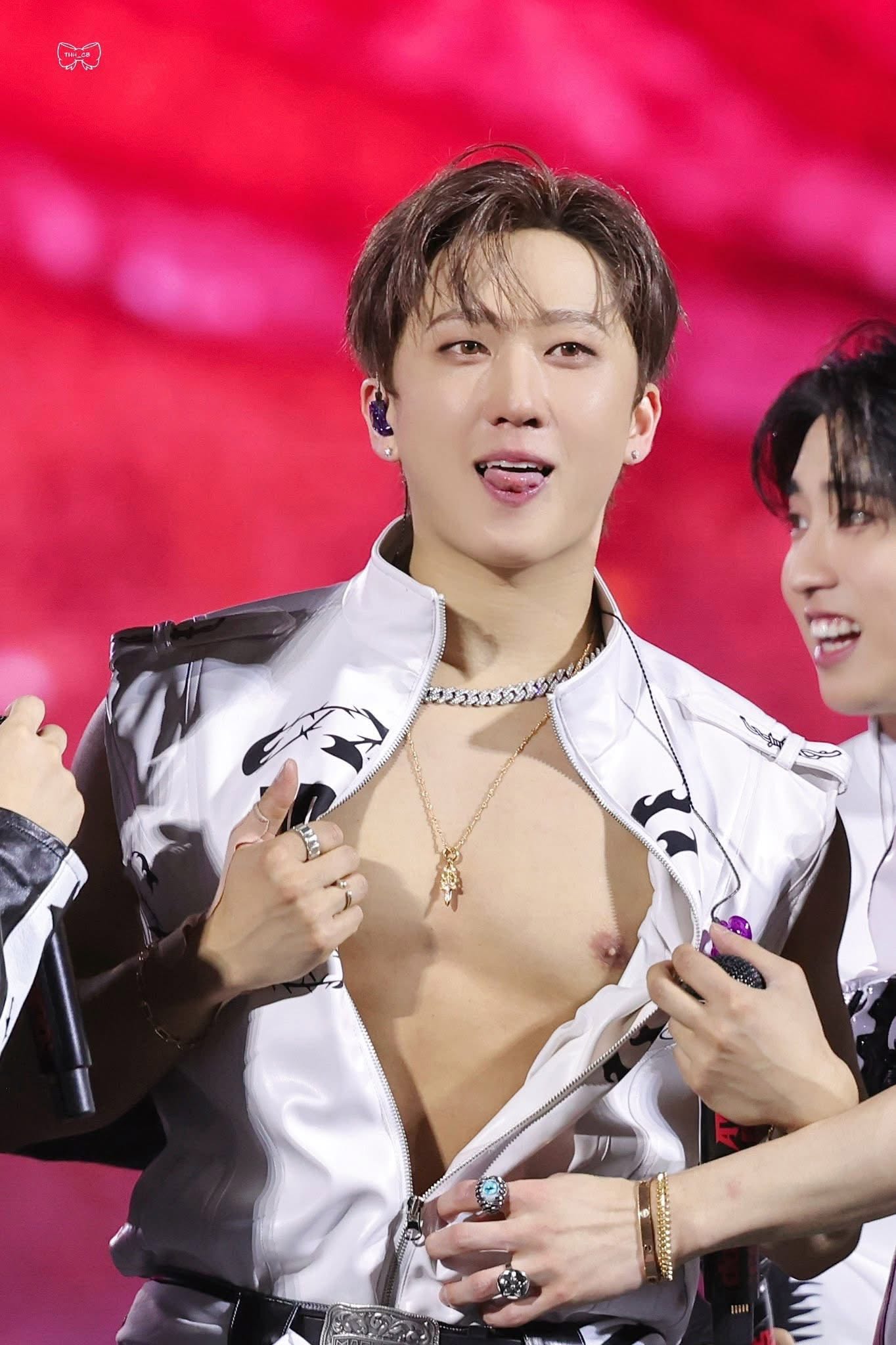 A moment captured by Changbin (Stray Kids)'s fan