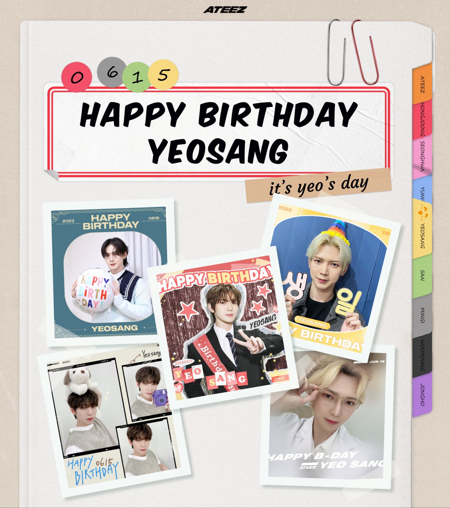 Behind-the-scenes cut of Yeosang (ATEEZ)