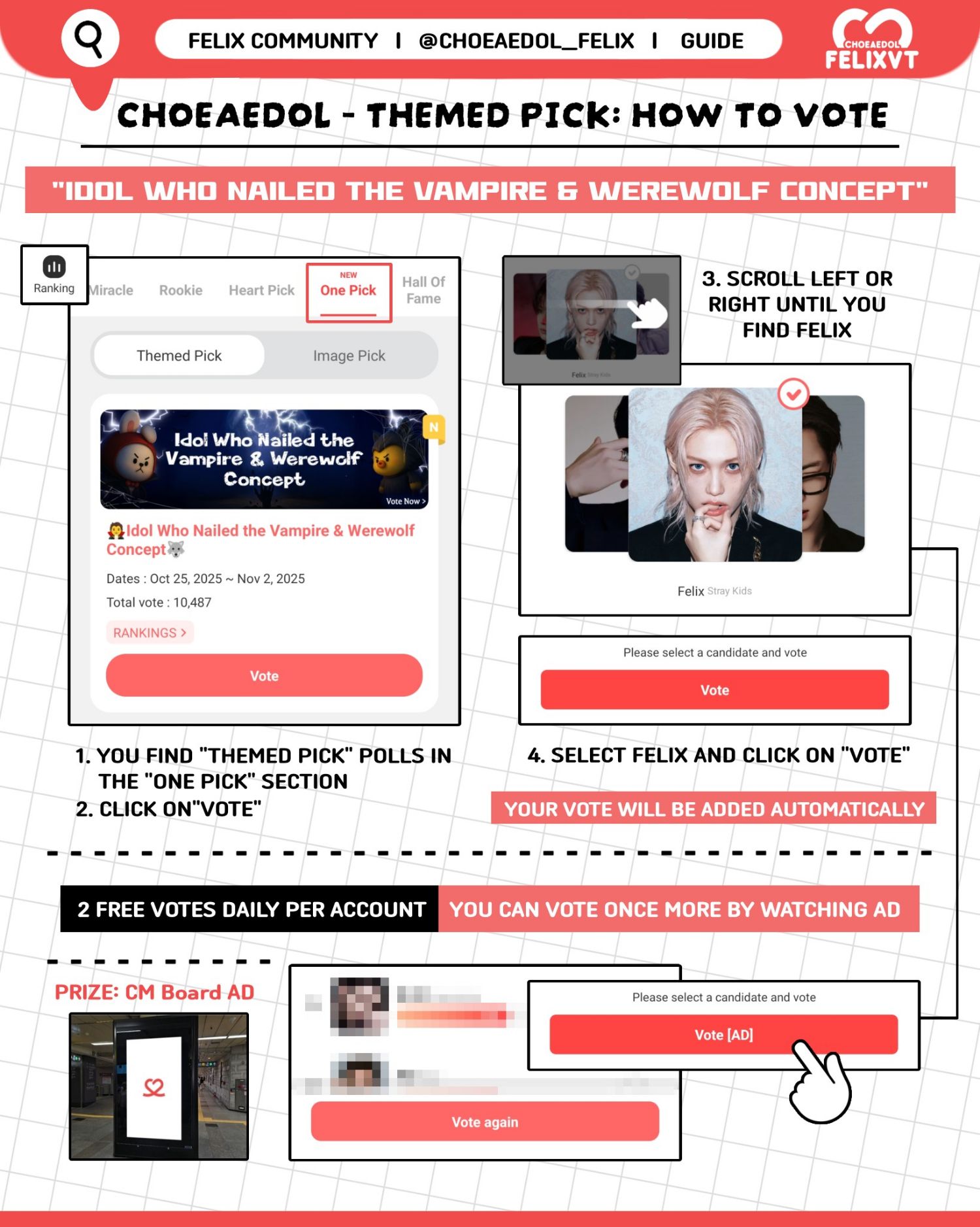 Recent activity shot of Felix (Stray Kids)