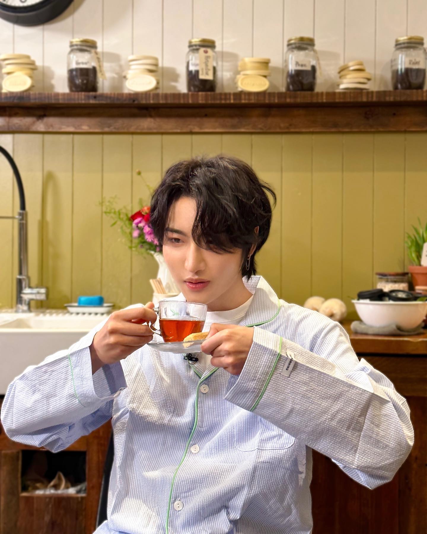 Recent activity shot of Seonghwa (ATEEZ)